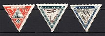 1933 Latvia Airmail (Perforated, Full Set, CV $150, MH/MNH)