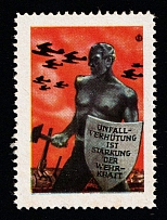 1941 'Accident Prevention is Strengthening of the Defense Power', Third Reich, Reichspost Germany Post Official Propaganda, Very Rare (MNH)