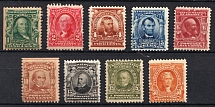 1902-03 Regular Issue, United States, USA (Scott 300, 301, 303-305, 307-310, CV $890)