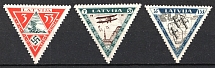 1933 Latvia, Airmail (Perforated, Full Set, CV $170)