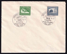 1938 Third Reich, Germany, Cover from Frankfurt (Mi. 669 - 670, Full Set, Special Cancellation)
