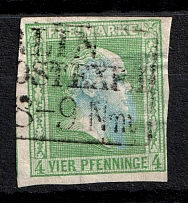 1858 4sgr Prussia, German States, Germany (Mi. 9, Canceled, CV $60)