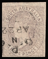 1860 8p South Australia (SG 34, Canceled)