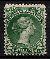 1868-90 2c Canada (SG 57, CV $1,000)