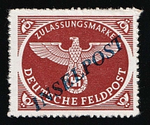 1944 Island Rhodes, Reich Military Mail Field Post Feldpost 'INSELPOST', Germany (Mi. 10 B b I, CV $70, MNH)