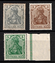 1905-13 German Empire, Germany (Mi. 83 I - 85 I, CV $30, MNH)