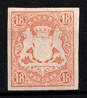 1867 18k Bavaria, German States, Germany (Mi. 19, Sc. 22, Pink, CV $220)