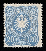 1880-89 20pf German Empire, Germany (Mi. 42 II, Signed)