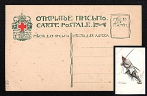 Saint Petersburg, 'Transbaikal Cossack', Red Cross, Community of Saint Eugenia, Russian Empire Open Letter, Postal Card, Russia