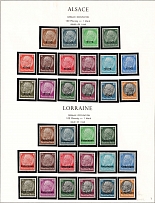 1940 Alsace, Lorraine, German Occupation, Germany (Mi. 1 - 16, Full Sets, CV $120, MNH)