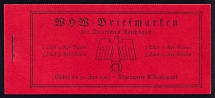 1938 Compete Booklet with stamps of Third Reich, Germany, Excellent Condition (Mi. MH 45, CV $170)
