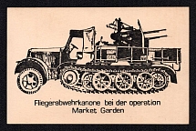 'Anti-Aircraft Gun in Operation Market-Garden', Munich, WWII Germany Propaganda, Postcard, Mint