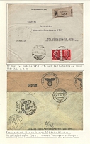 1939 (28 Dec) Italy, Third Reich Censored Cover on Exhibition Sheet from Rapallo to Bad Godesberg via International Letter Verification Center in Munich, Germany Rare Censorhip