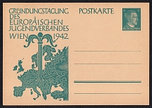 1942 Foundation Day of the European Youth Organization, Vienna, Austria, Third Reich, Germany, Postal Card