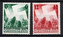 1936 Third Reich, Germany (Mi. 632-33, Full Set, CV $20, MNH)