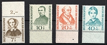 1955 German Federal Republic, Germany (Mi. 222 - 225, Margins, Full Set, CV $50)