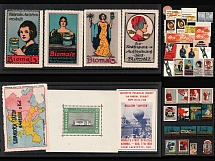 Ships, Navy, Baloon, Trains, Germany, Stock of Cinderellas, Non-Postal Stamps, Labels, Advertising, Charity, Propaganda (#33)
