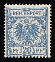 1889-91 20pf German Empire, Germany (Mi. 48 a, CV $310)