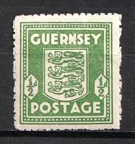 1941-44 1/2p Guernsey, German Occupation, Germany (Color Variety, Mi. 1 c, CV $70)