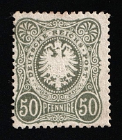 1877 50pf German Empire, Germany (Mi. 38 b, CV $6,500)