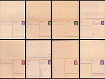 Hitler, Third Reich, Germany, Postal Cards with Reply Cards