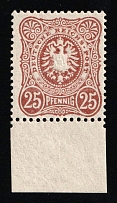 1880 25pf German Empire, Germany (Mi. 43, Margin, Signed)