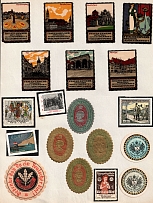 Germany Military, Army, War, Stock of Cinderellas, Non-Postal Stamps, Labels, Advertising, Charity, Propaganda (#264)