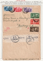1941 (6 May) Third Reich, Germany, Italian Empire, German Censorship Tape and Censors' Stamps, Propaganda, Cover from Milan to Friborg