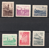1941 Estonia, German Occupation, Germany (Mi. 4 - 9, Full Set, MNH)