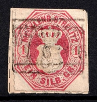 1864 1sgr Mecklenburg-Strelitz, German States, Germany (Mi. 4, Canceled, CV $310)