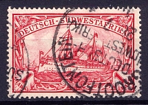 1901 1M South West Africa, German Colonies, Kaiser’s Yacht, Germany (Canceled, CV $45)