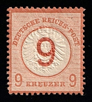 1872 9 on 9kr German Empire, Germany (Mi. 30, Signed, CV $150)