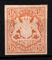 1867 18k Bavaria, German States, Germany (Mi. 19, Sc. 22, Pink Orange, CV $220)