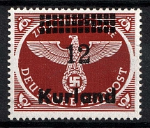 1945 12pf Kurland, German Occupation, Germany (Mi. 4 A z, Signed, CV $130, MNH)