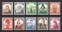 1935 Third Reich, Germany (Full Set, CV $180, MH/MNH)