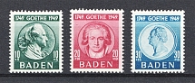 1949 Baden, French Zone of Occupation, Germany (Full Set, CV $50, MNH)