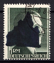 1945 1m Schwarzenberg (Saxony), Soviet Russian Zone of Occupation, Germany Local Post (Mi. 20 I B, Signed, Canceled)
