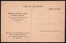 Switzerland, Catholic Mission Friborg, in Favor of Prisoners of War Searches for Disappeared Belligerents, Military Postcard