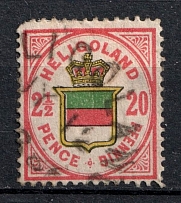 1876 2 1/2p Heligoland, German States, Germany (Mi. 18, Canceled, CV $50)