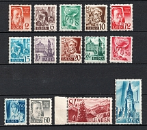 1948 Baden, French Zone of Occupation, Germany (Full Set, CV $40)