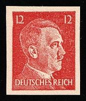 12pf Anti-German Propaganda, American Propaganda Forgery of Hitler Issue (Mi. 16 U, MNH)