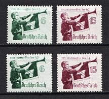 1935 Third Reich, Germany (Horizontal+Vertical Gum, Full Set, CV $100, MNH)