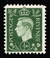 1/2d Anti-British Propaganda, King George VI, German Propaganda Forgery (Mi. 3, CV $110)