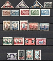 1922-36 Lithuania, Airmail (Full Sets, CV $60)