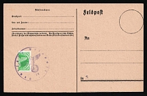 1945 Kurland, Military Mail Field Post Feldpost, Germany, Postcard (Mi. 16 b, Signed, CV $130)