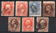 1873-79 United States, Official Stamps (Canceled, CV $70)