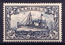 1900 3m Cameroon, German Colonies, Kaiser’s Yacht, Germany (Mi. 18)
