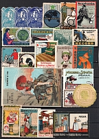 Germany, Europe, Stock of Cinderellas, Non-Postal Stamps, Labels, Advertising, Charity, Propaganda (#112A)