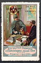 The Post in America, Bavaria, Germany, Stock of Rare Cinderellas, Non-postal Stamps, Labels, Advertising, Charity, Propaganda