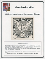 The One Man Collection of Czechoslovakia - Newspaper stamps - The First issue - EXHIBITION STYLE COLLECTION OF THE FIRST ISSUE WITH LATER SURCHARGES AND OVERPRINTS: 1918-34, over 400 mint and used (approximately 90) stamps, 17 …